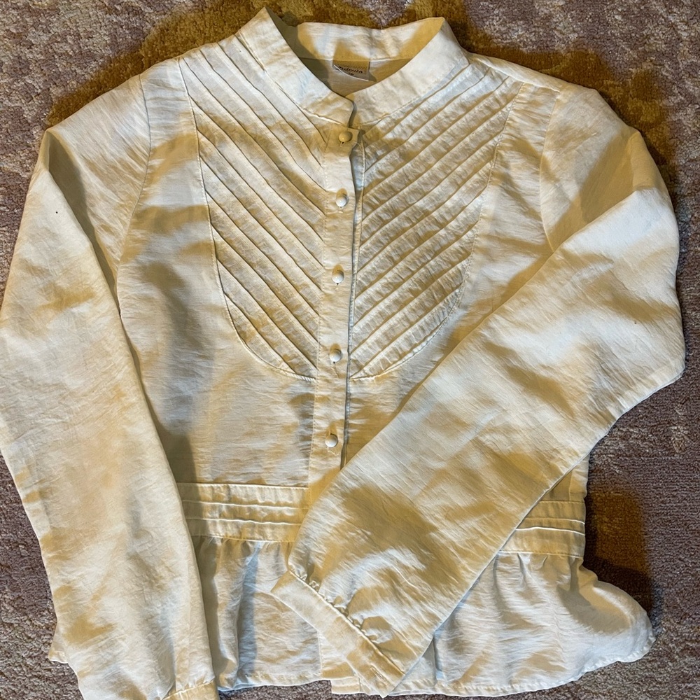 White Cotton coquette blouse